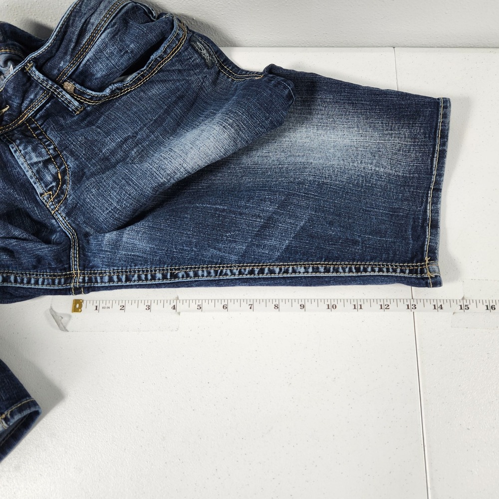 Silver Jeans Co Camden Rose Bermuda Shorts Dark Wash Denim Womens Size 14 W50215 - Picture 4 of 11